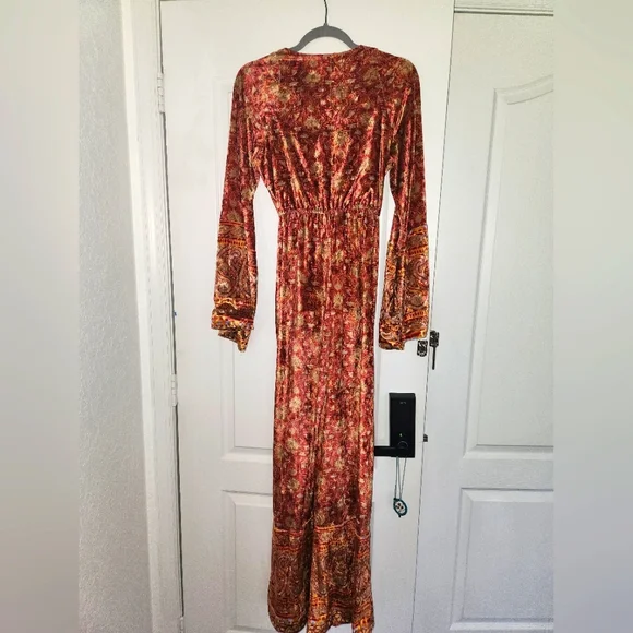 NWOT Free People Harper Printed One Piece in Sangria - Picture 5 of 8